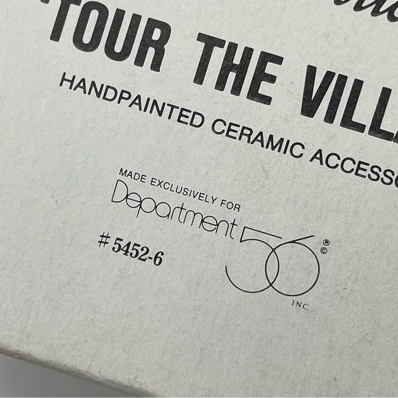 Dept 56 The Original Snow Village “Tour the village” #5452-6 90s Vintage Decor - Picture 8 of 10